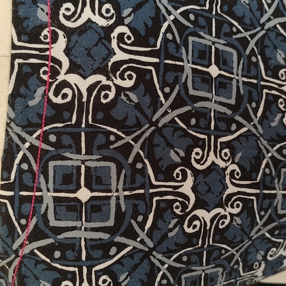 🔥HP🔥Hatley Long Sleeve Stretch Dress Size Medium Blues Mandarin Collar - Picture 6 of 9